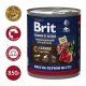Консерва Brit, для взрослых собак всех пород, с сердцем и печенью, Premium by Nature, 850 гр