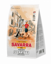 Корм SAVARRA Puppy для щенков, индейка и рис, 1 кг