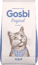 Корм GOSBI Original Cat Adult, для взрослых кошек, Курица, 1 кг