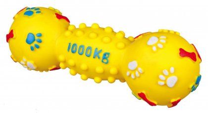 Игрушка Гантель виниловая, для собаки, 15 см