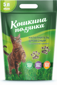 Древесный наполнитель Кошкина Полянка, 3 кг (5 л)
