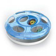 Игрушка Georplast Ufo для кошек, интерактивная с 2 шариками, 25х8 см