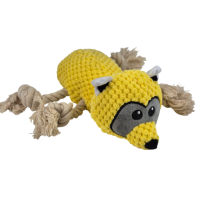 Игрушка Енот мягкая с пищалкой, 25 см