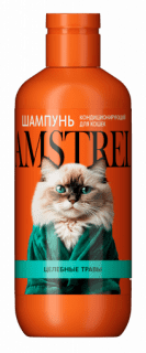 Шампунь Amstrel для кошек кондиционирующий с целебными травами, 300 мл