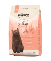 Корм Chicopee CNL Castrate для стерилизованных кошек с 12 месяцев, птица, 1,5 кг 