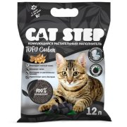Наполнитель Cat Step Tofu Carbon растительный комкующийся, 5,4 кг(12 л)