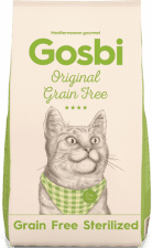 Корм GOSBI Original Cat Grain Free Sterilized для кошек после стерилизации/кастрации, 1 кг