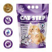 Наполнитель для кошачьих туалетов Cat Step, Лаванда, впитывающий, 1,67 кг (3,8 л)