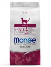 Корм Monge для домашних кошек, из курицы, Daily Line Indoor, 1,5 кг