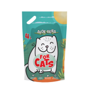 Наполнитель FOR CATS силикагелевый с ароматом ароматом алоэ вера, 4 л(1,6 кг)