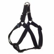 Шлея Triol нейлоновая для собак, S, чёрная, Стандарт, 15х450-630мм