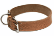 Ошейник "Каскад" для собак, кожаный, с накаткой и синтепоном, ширина 35 мм, обхват шеи 50-64 см