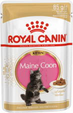 Пауч Royal Canin для котят породы Мэйн Кун до 15 месяцев, кусочки в соусе, Maine Coon Kitten, 85г