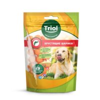 Лакомство Triol для собак Хрустящие шарики из лосося, 70 г