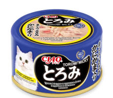 Консерва INABA для кошек, куриное филе, тунец Магуро, сурими, ЧАО ТОРОМИ, 80 г
