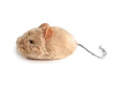 Игрушка GiGwi для кошек, "Мышка" с звуковым чипом, плюш/пластик, 13 см