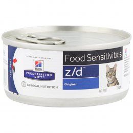 Консервы для кошек Hill's Prescription Diet z/d Food Sensitivities при пищевой аллергии, 156 г