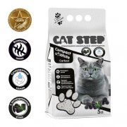 Наполнитель минеральный Cat Step Compact White Carbon, комкующийся, 4,2 кг (5 л)