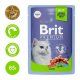 Пауч Brit Premium для взрослых кошек, Ягненок в желе, 85 г