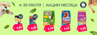 Акция месяца в Zoobazar - 4-30 июля 2023!