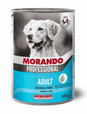Консервы Morando Professional Line Tuna для собак, кусочки с тунцом, 405 г
