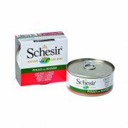 Консервы "Schesir" для собак, Филе цыпленка+Говядина, 150 г