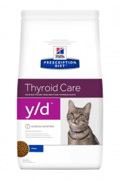 Корм-диета Hill's Prescription Diet y/d Thyroid Care для кошек. При заболеваниях щитовидной железы, 1,5 кг