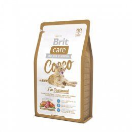 Корм Brit беззерновой для кошек-гурманов, Care Cat Cocco Gourmand, 2 кг