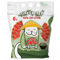 Наполнитель FOR CATS Tofu комкующийся, c ароматом зеленого чая, 2,5 кг (6 л)