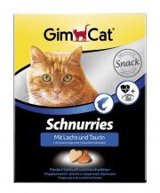 Витамины GIMСАT для кошек сердечки с таурином и лососем, 650 шт