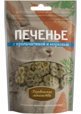 Деревенские лакомства для собак, печенье с крольчатиной и морковью, 100 г