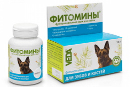 Фитомины для собак, для зубов и костей, 100 шт