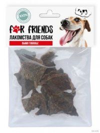 Лакомство For Friends, Вымя говяжье для собак, 50 г