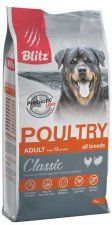 Корм Blitz, для взрослых собак, со вкусом домашней птицы, Poultry, 15 кг