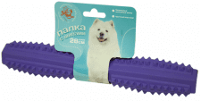 Игрушка Палка литая с шипами для собак, фиолетовая, 28 см