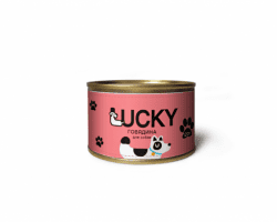 Консерва Lucky для собак, с говядиной, 130г