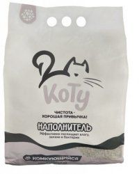 Наполнитель минеральный Коту, комкующийся, 4,2 л (3,5 кг)