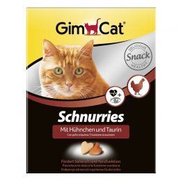 Витамины GIMPET для кошек сердечки с таурином и курицей, 650 шт