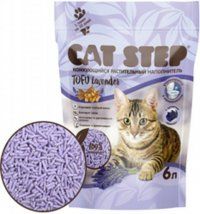 Комкующийся наполнитель Cat Step Tofu Lavender соевый, 2,7 кг (6 л)