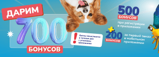 Получите 700 бонусов в приложении!