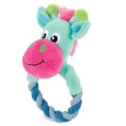 Игрушка Жираф с кольцом для щенков мягкая, PUPPY, d90/170мм