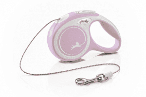 Рулетка Flexi New Comfort XS тросовая, розовая, 3м