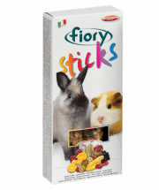 Лакомство Fiory, палочки для карликовых кроликов со вкусом фруктов, 100 г