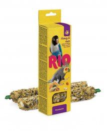 Палочки RIO для средних попугаев с медом и орехами, 2х75 г