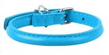 Ошейник "CoLLaR Glamour" для длинношерстных собак, голубой, ширина 13 мм, длина 45-53 см