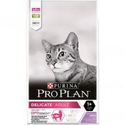 Корм Purina Pro Plan для взрослых кошек с чувствительным пищеварением с высоким содержанием индейки, 10 кг