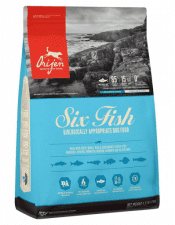 ORIJEN DOG SIX FISH. Беззерновой корм для взрослых собак и щенков всех пород, 2 кг
