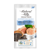 Лакомство Pettric Natural Kitty крем-суп для кошек Тунец с семенами чиа, 4 шт