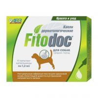 Капли FITODOC дермотологические для средних собак, 1 пипетка