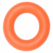 Игрушка Beeztees для собак, кольцо резиновое твёрдое оранжевое, 9 см